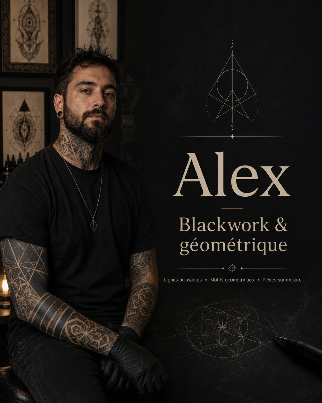 Alex, tatoueur du studio