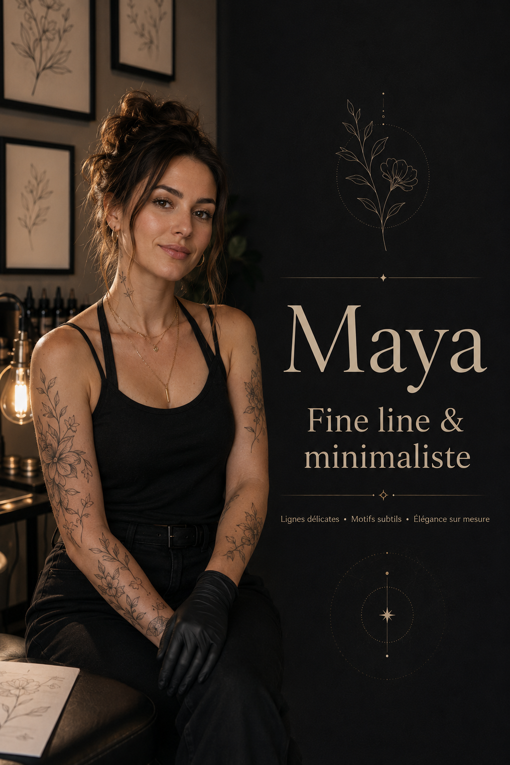Maya, tatoueuse du studio