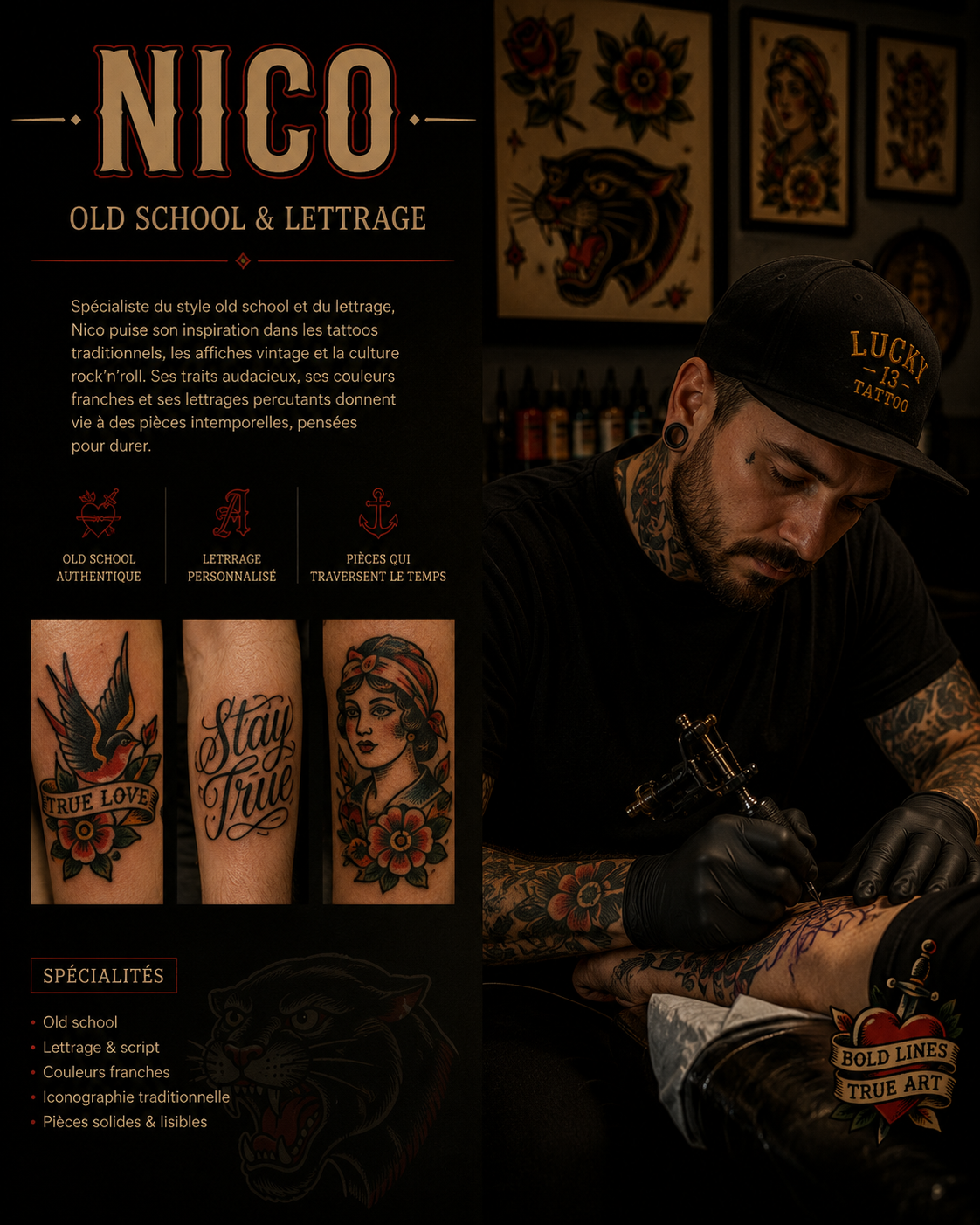 Nico, tatoueur du studio